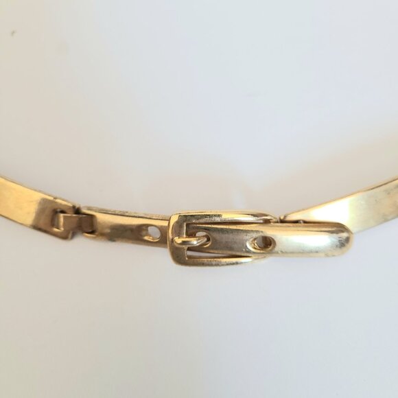 Gol tone metal belt. - Picture 2 of 8